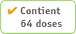 Contient 64 doses