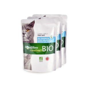 Pochons bio au Saumon pour chat