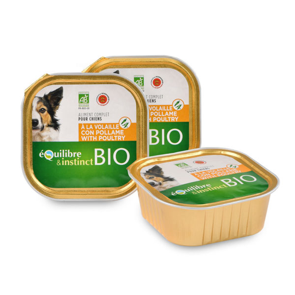 Terrine pour chien à la volaille et légumes Bio