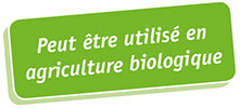 Peut-être utilisé en agriculture biologique