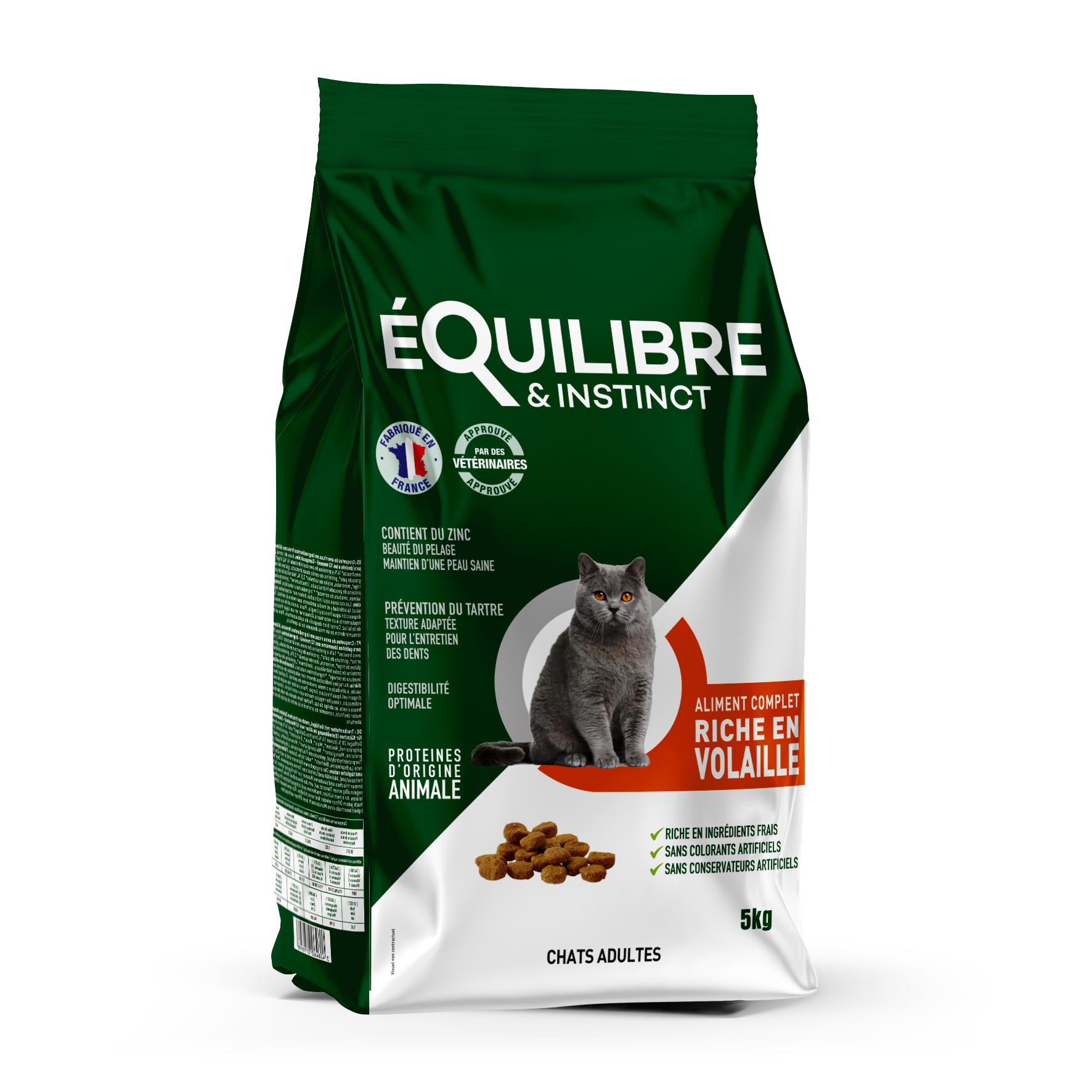 Croquettes pour chat adulte à la volaille 5 kg Oskan produits 100
